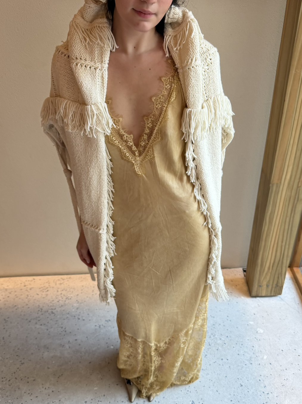 vestido dusk + poncho dune